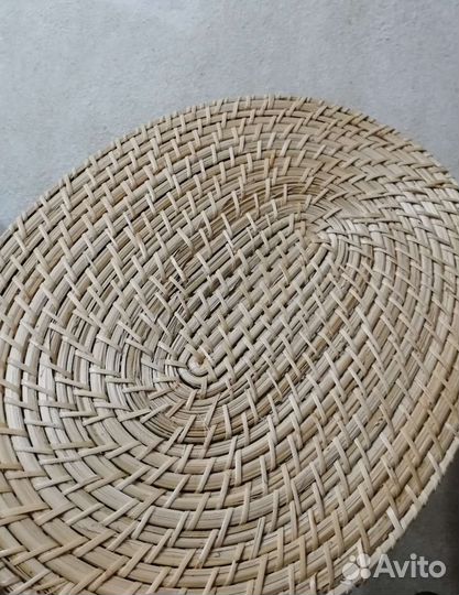 Поднос, плетеные подставки/салфетки