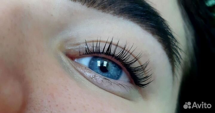 Ламинирование, окрашивание + ботокс ресниц