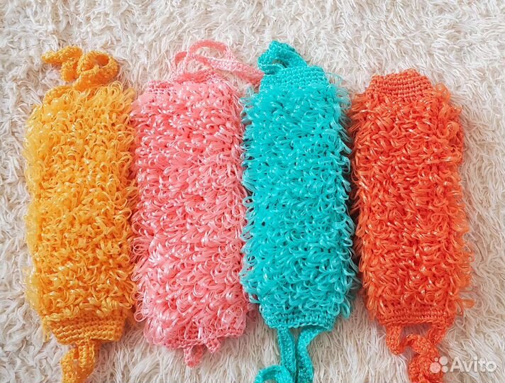 Мочалка вязаная ручной работы