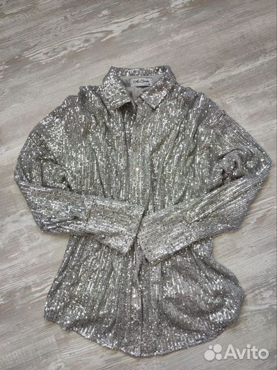 Рубашка с паетками
