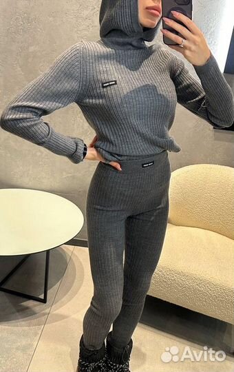 Вязанный костюм Miu miu