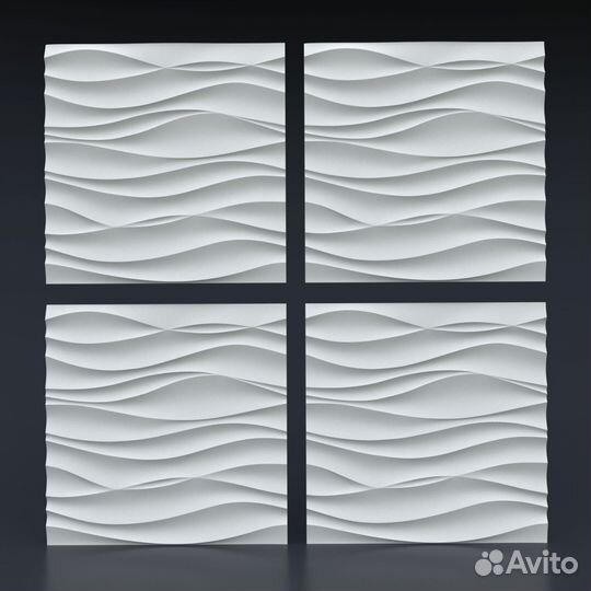 Гипсовая 3d панель Волна Аравийская