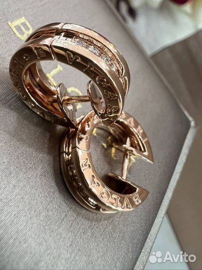 Золотые серьги Bvlgari Serpenti Viper