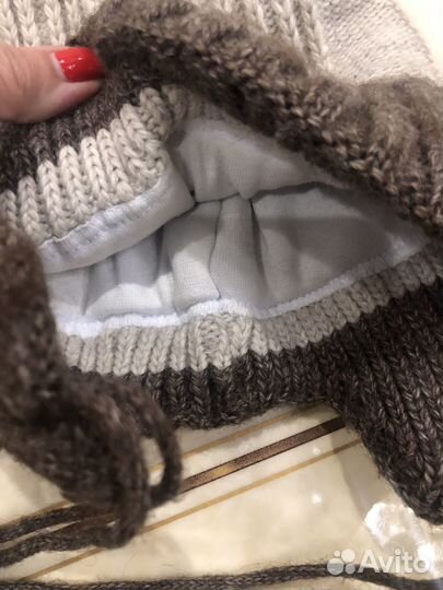 Шапка со снудом для мальчика зима