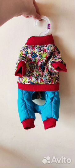 Зимний комбинезон для собаки размер XS