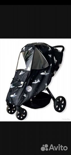 Дождевик на коляску универсальный