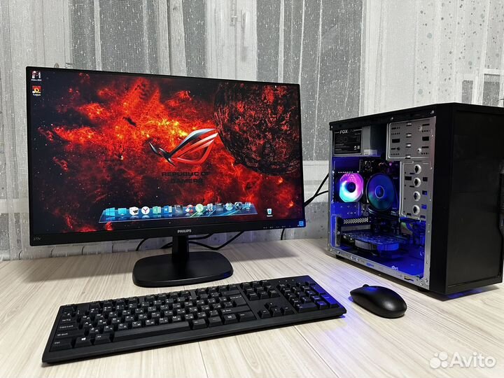 Компьютер intel core i5-7400 с монитором