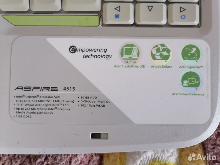 Ноутбук Acer aspire 4315