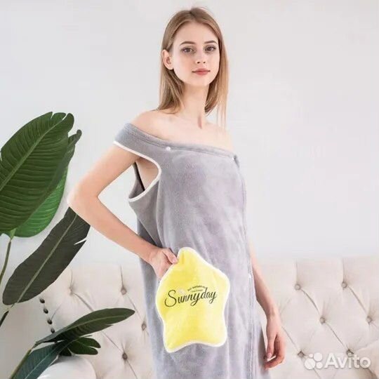 Банное полотенце с шапочкой