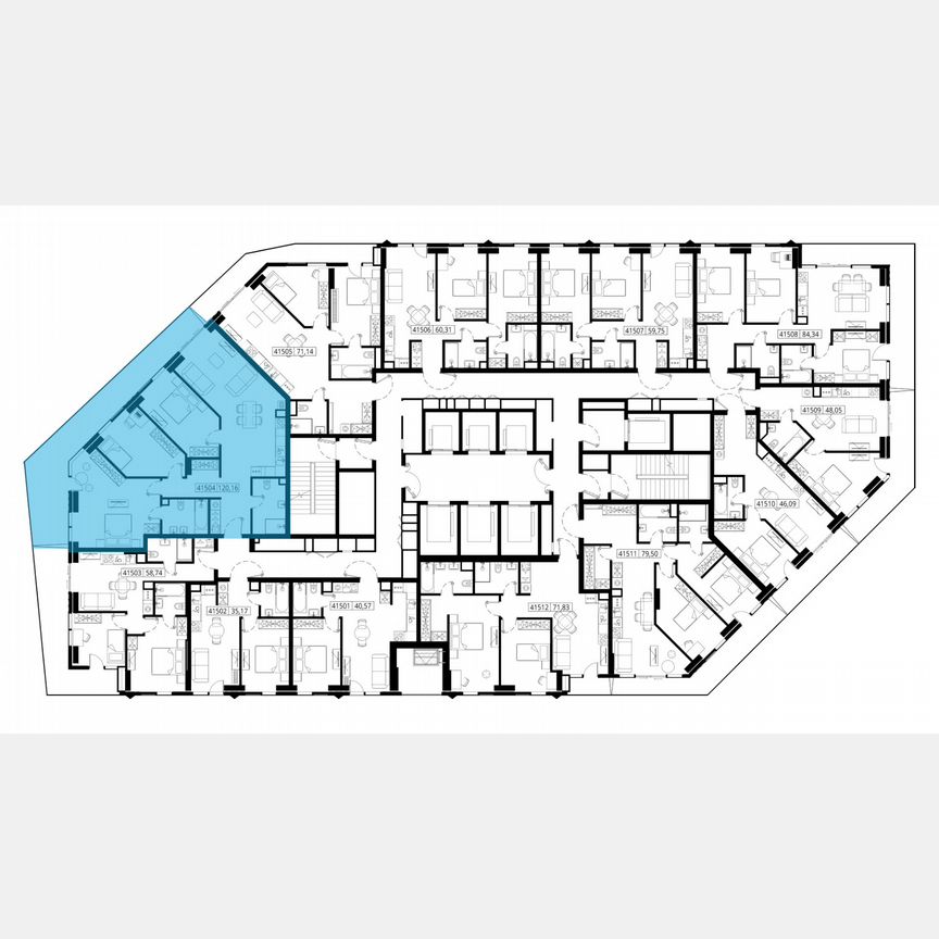 3-к. квартира, 121,6 м², 15/46 эт.
