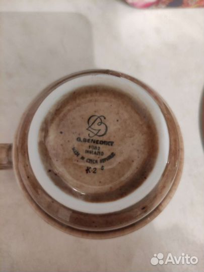 Чайная пара G.Benedict, Чехословакия