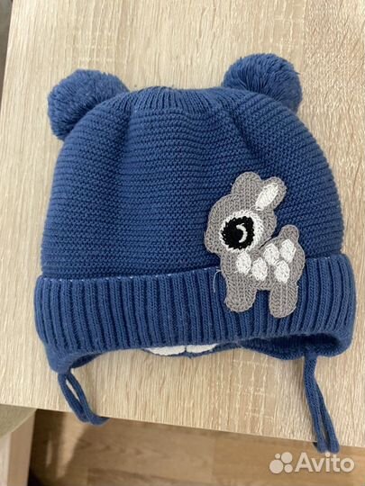 Шапка для новорожденного зима