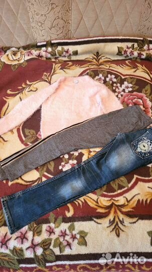 Джинсы, лосины, кофта, носки