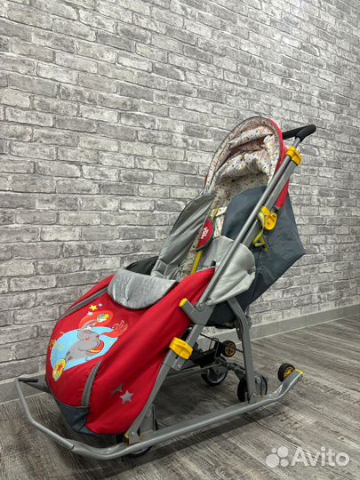 Детские санки коляска ника