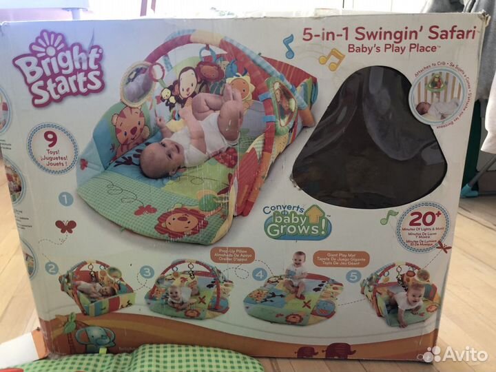 Детский развивающий коврик Bright Starts 5 в 1