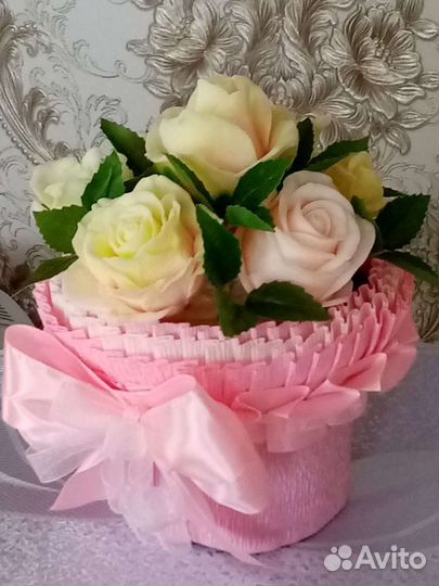 Мыло ручной работы Роза в куполе