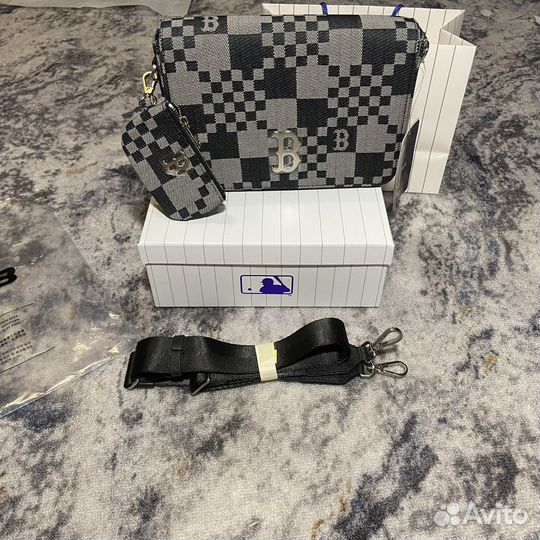 Сумка ю MLB Checkerboard Crossbody Bags Оригинал