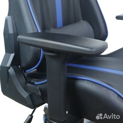 Кресло игровое Carbon GM-120 экокожа, черное/сине
