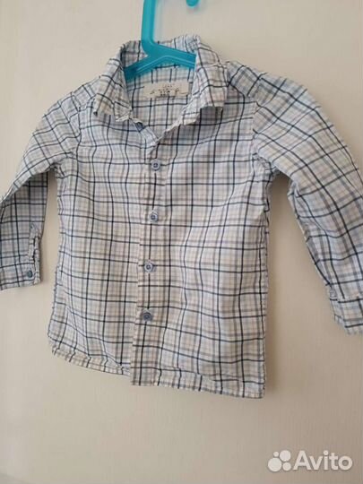 Рубашки на мальчика пакетом 86, 92