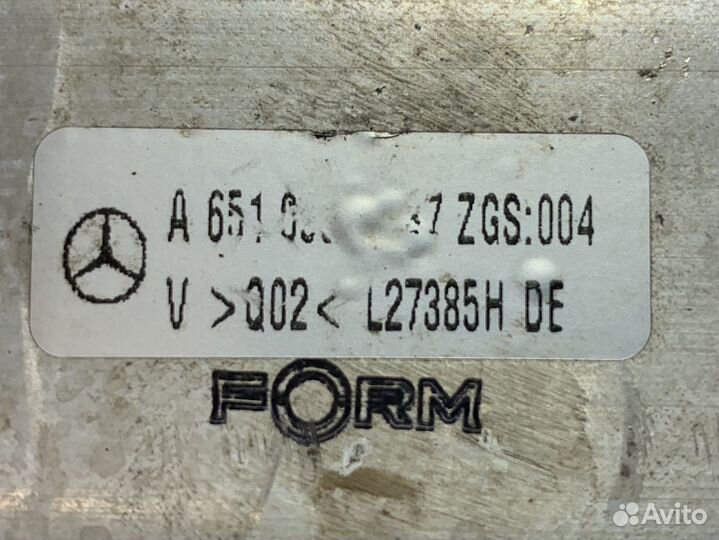 Патрубок интеркулера Mercedes OM651