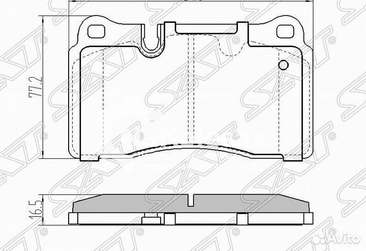 Колодки тормозные перед range rover 05-10/ range r