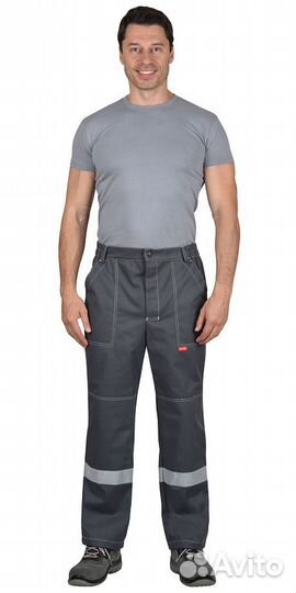 Брюки из антиэлектростатической ткани, серый с соп