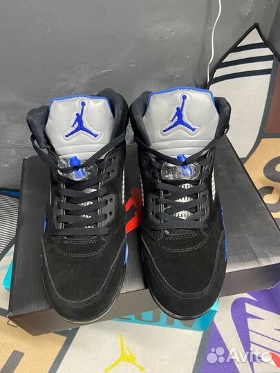 Кроссовки Nike Air Jordan 5 Racer Blue Оригинал