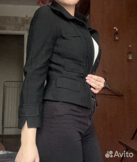 Жакет женский укороченый черный 42