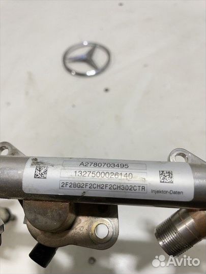 Топливная рампа с форсунками Мерседес М278 М157