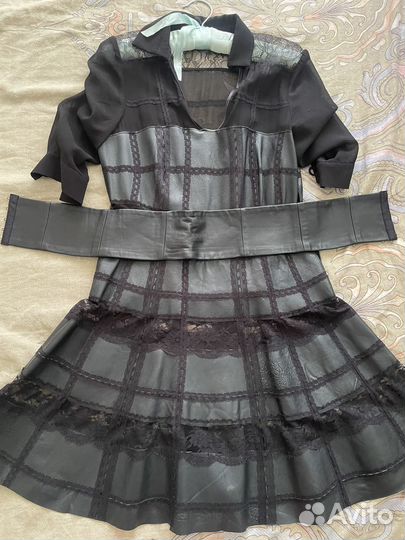 Кожаное платье