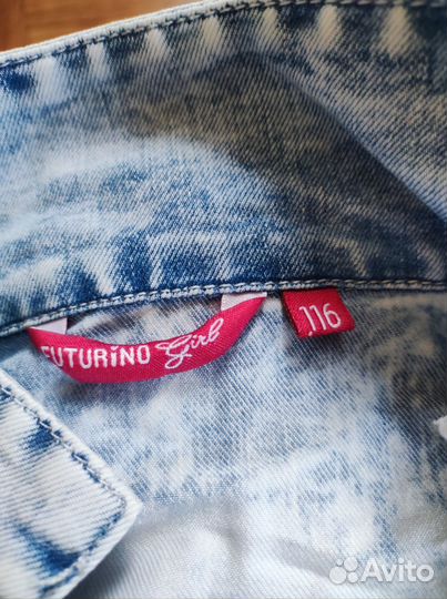 Джинсовая куртка для девочки 116