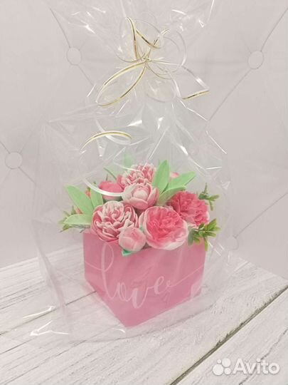 Букет цветов из мыла