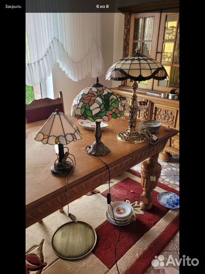 Лампа настольная Тиффани