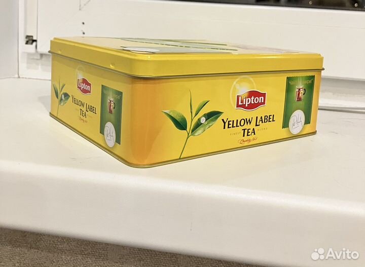 Жестяная коробка для чая