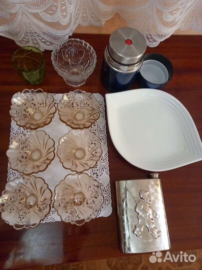 Блюда, термос, фляжка