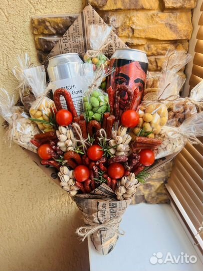 Мужские букеты съедобные