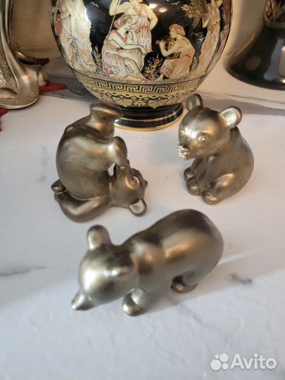 Медведь статуэтка из гипса декор для дома