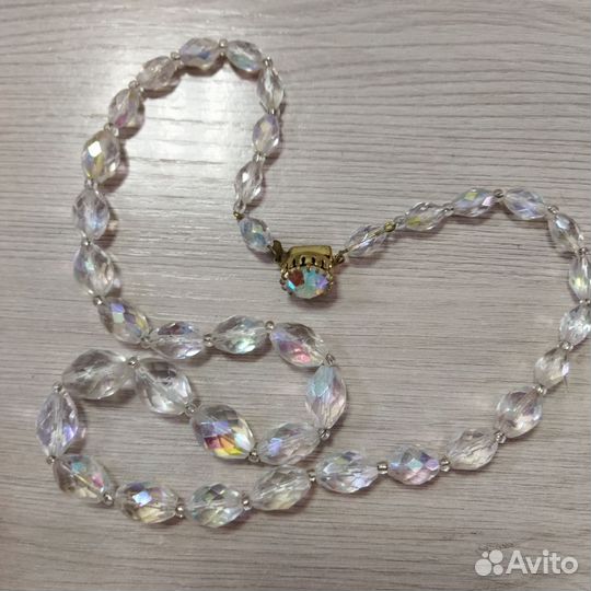 Бусы СССР чешский хрусталь