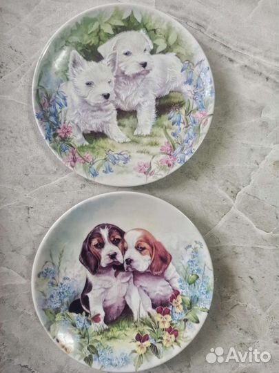 Настенная тарелка фарфоровая декоративная винтаж