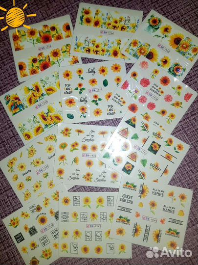 Водные наклейки для ногтей