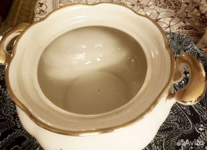 Супница-пельменница керамическая с крышкой, 3 л