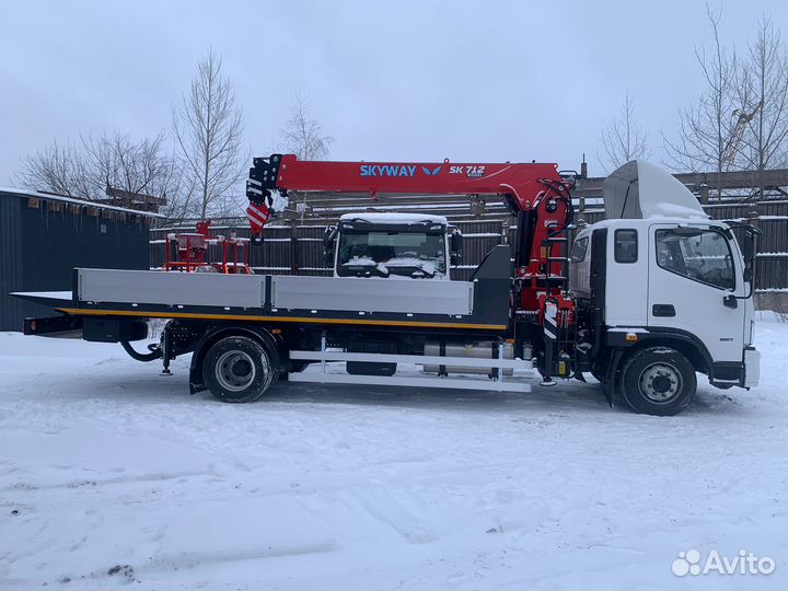 Бортовой грузовик Foton S120 с КМУ SkyWay, 2024