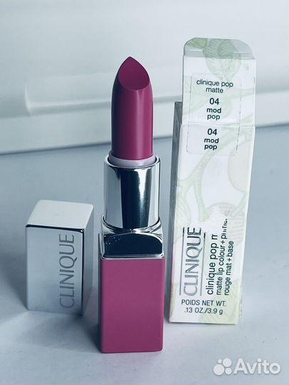 Clinique pop Matte Помада #04 Mod Новая Оригинал