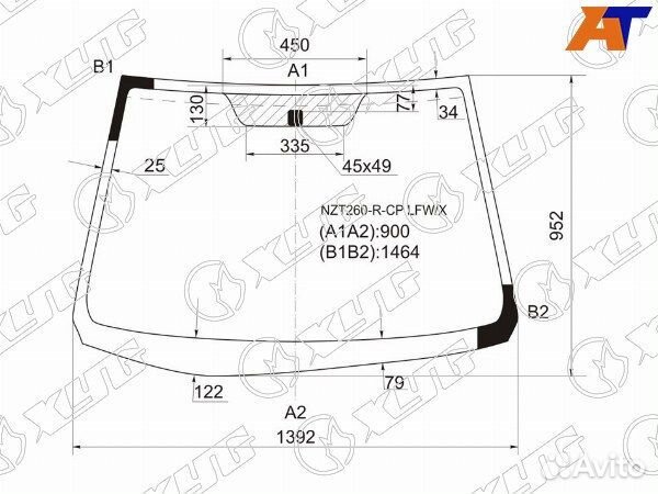 Стекло лобовое, гарантия на установку 5 лет toyota allion