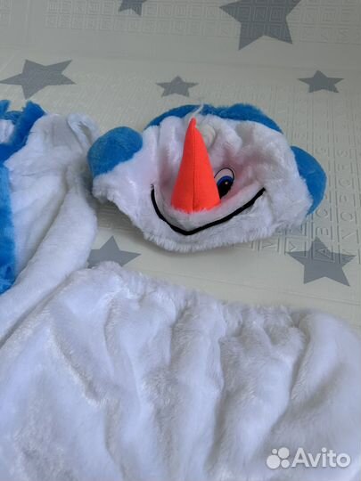 Костюм новогодний карнавальный снеговик 116 122