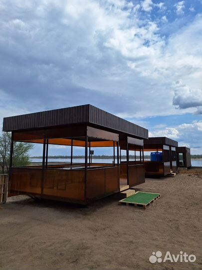 Беседка с мангалом на Волге на 15 чел. Весь день