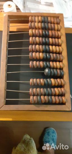 Счеты конторские деревянные сссри промокатель черн