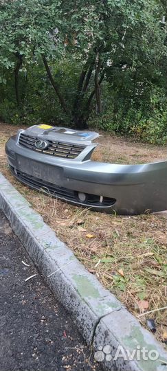 Бампер передний priora 1