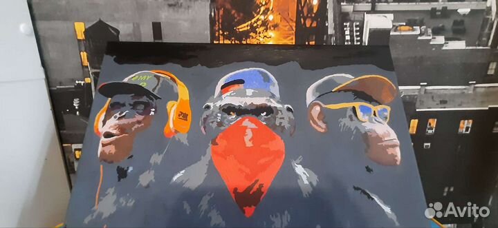 Картины по номерам раскрашенная