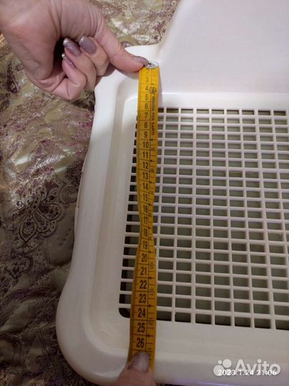 Лоток для собак со столбиком